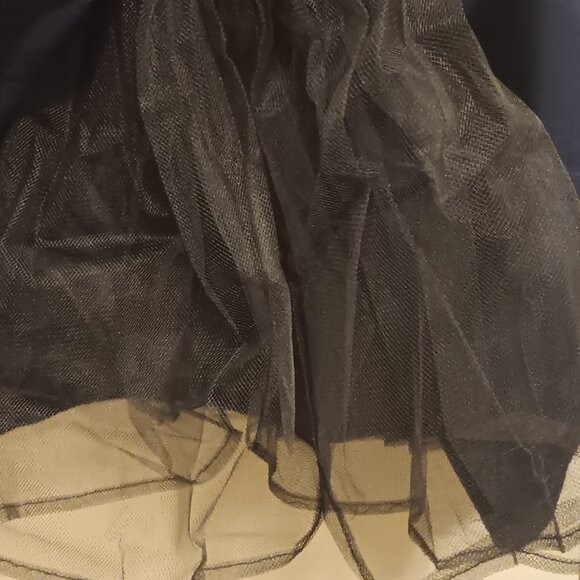 Urban Girl Nites Strapless Midnight Blue Prom Dress with Sash - Picture 7 of 9